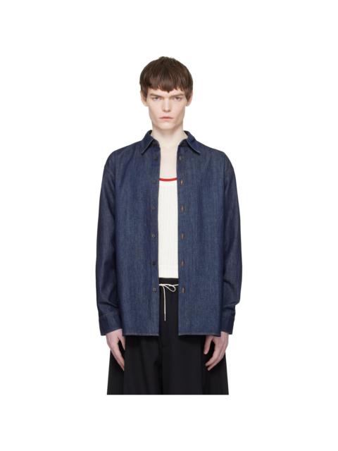 Dries Van Noten Navy Denim Shirt