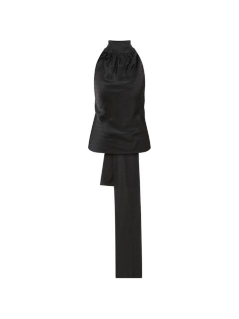 ANNA OCTOBER Demetra polka-dot halterneck top