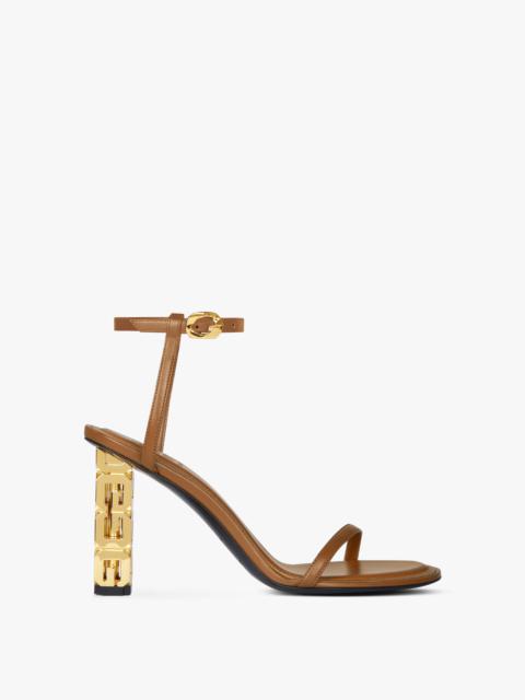 Givenchy G CUBE SANDALS IN LEATHER