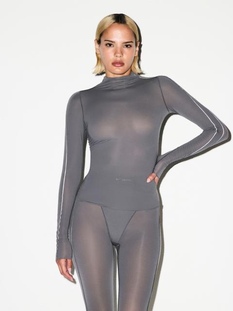 Nike NikeSKIMS Weightless Layers Women's Mock-Neck Long-Sleeve Top