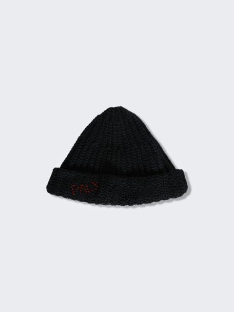 Paly Hand Knit Beanie Black