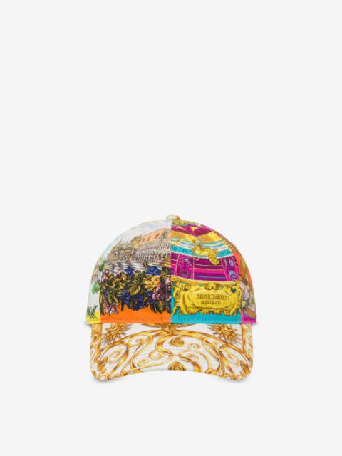 Moschino SCARF PRINT VISOR CAP