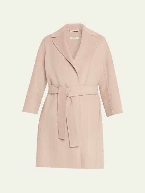 Max Mara Studio Double-Faced Wool Wrap Coat
