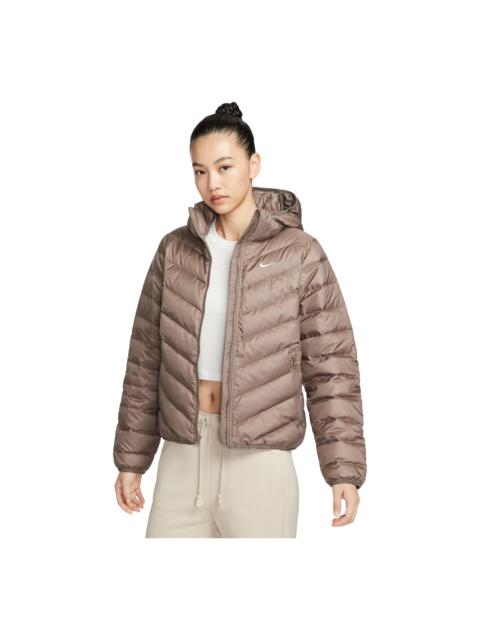 Nike (WMNS) Nike Sportswear Windpuffer Therma-Fit Hooded Puffer 'Mink Brown' HV5106-214