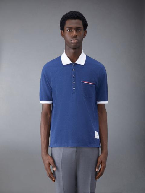 Solid Fine Pique Oversized Short Sleeve Polo