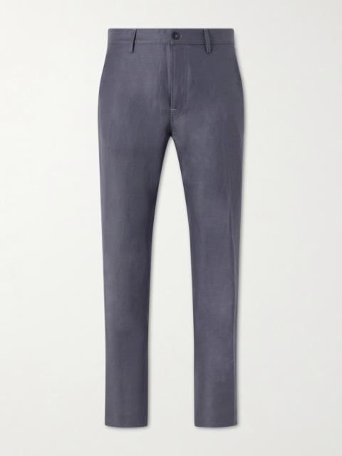 Canali Straight-Leg Wool and Linen-Blend Twill Suit Trousers