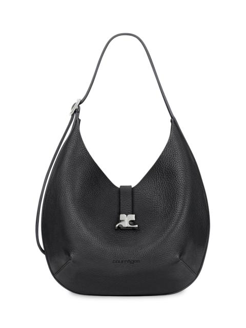 courrèges Women's Small Holy Leather Hobo Bag - Black