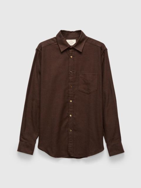 Portuguese Flannel Teca Button-Up Shirt in Brown