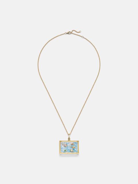 Yvonne Léon L'Acquarium 9kt gold pendant necklace with gemstones