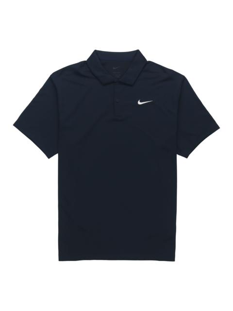 Nike Nike Court Dri-Fit Tennis lapel Short Sleeve polo Navy Blue DH0858-451
