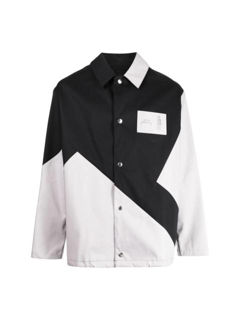 A-COLD-WALL* colour-block panelled shirt jacket
