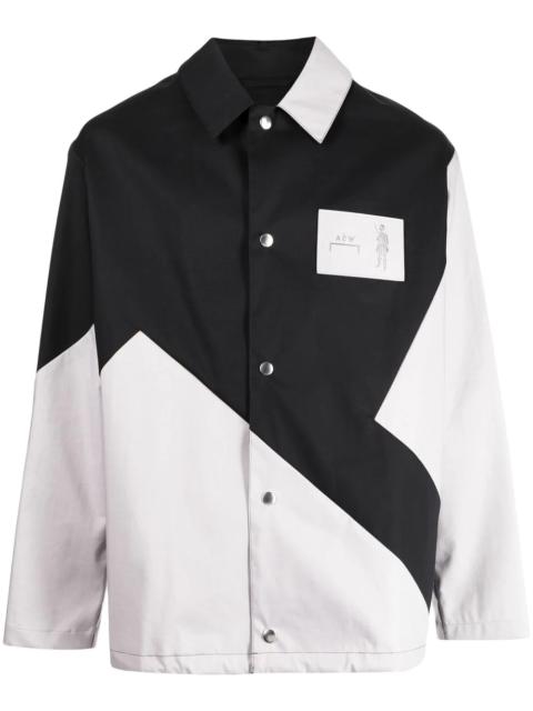 A-COLD-WALL* colour-block panelled shirt jacket