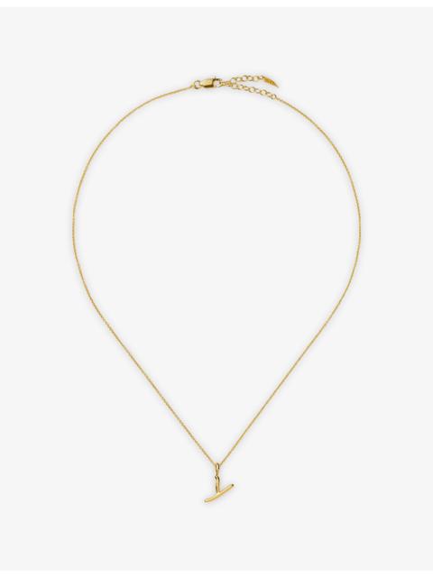MISSOMA Curly Molten Mini Initial 18ct Yellow Gold Vermeil Necklace