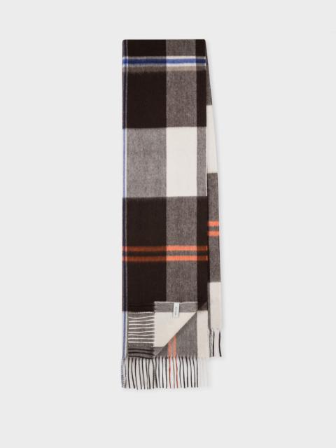 Paul Smith Lambswool Oversized Check Scarf