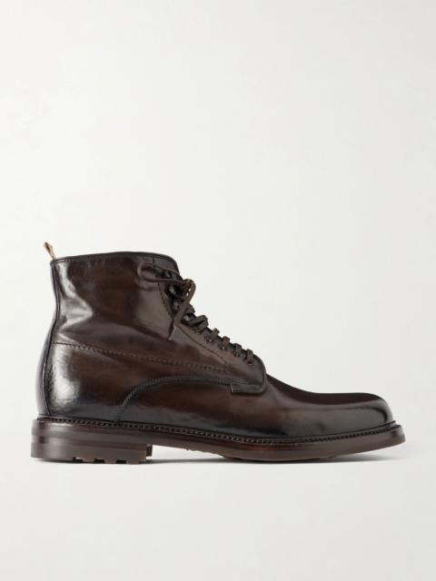 OFFICINE CREATIVE Aston 003 Lace-Up Leather Boots