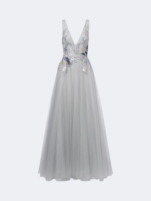 COSTARELLOS Vianna embellished tulle gown