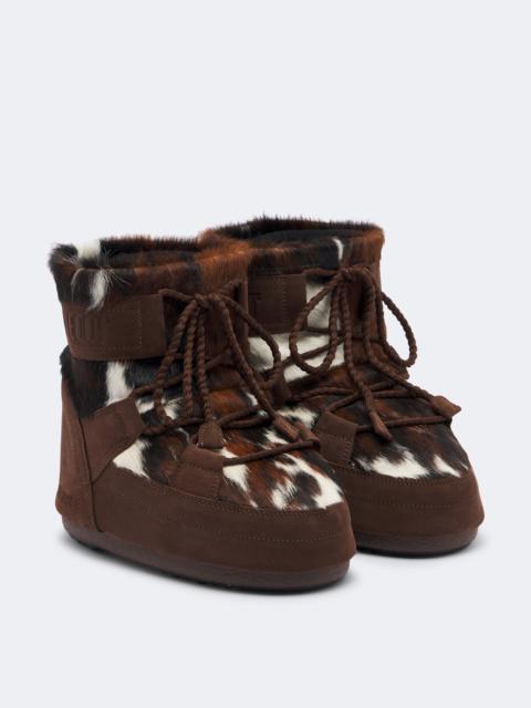 MOON BOOT Icon calf hair snow boots