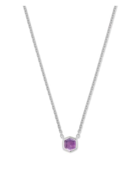KENDRA SCOTT Davie 18k Gold Vermeil February Pendant Necklace