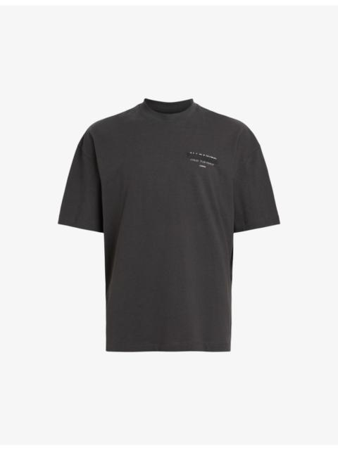 ALLSAINTS Redact Embroidered-Box Cotton T-Shirt