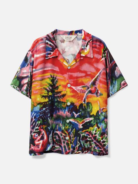 FORGOTTEN FOREST SHORT SLEEVE BUTTON UP SHIRT