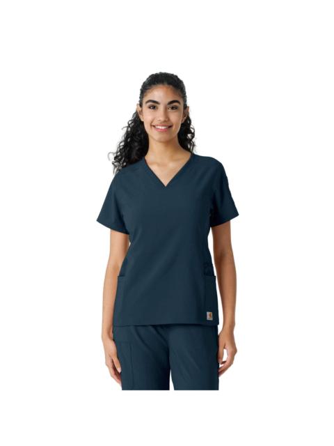Carhartt Women's Force Cross-Flex Knit Panel Scrub Top
