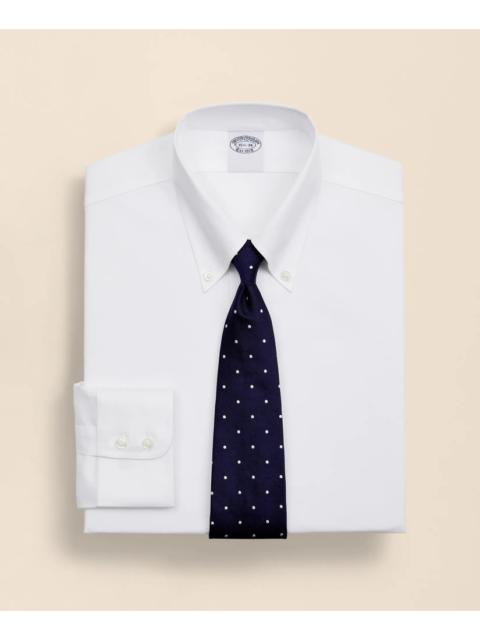 Brooks Brothers Stretch Supima® Cotton Non-Iron Twill Button-Down Collar Dress Shirt