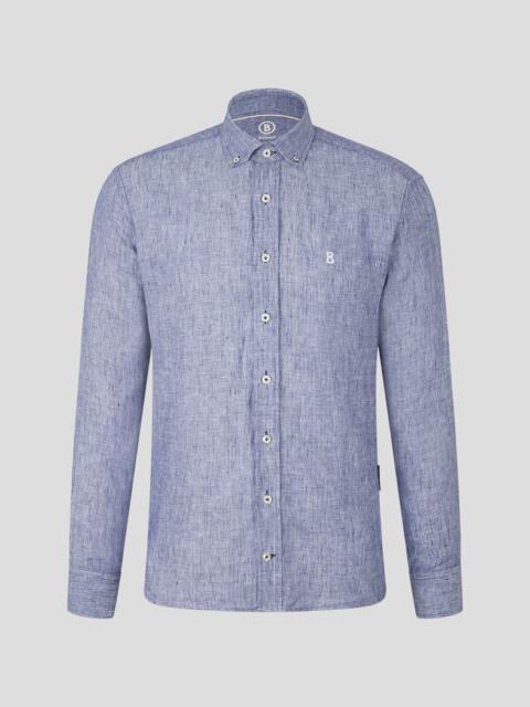BOGNER Timt Linen shirt in Blue