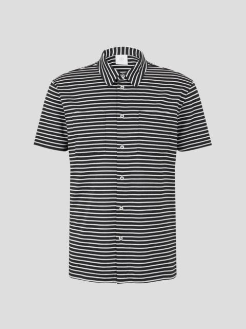 BOGNER DAVIS SHORT-SLEEVED SHIRT IN BLACK/WHITE