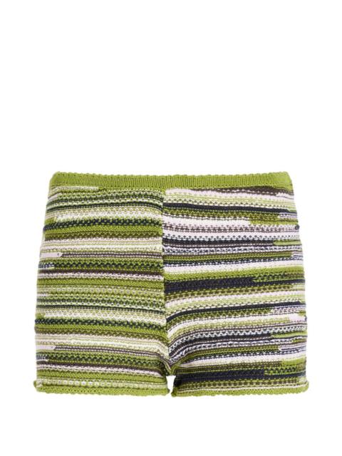 Proenza Schouler Jenna knit striped shorts