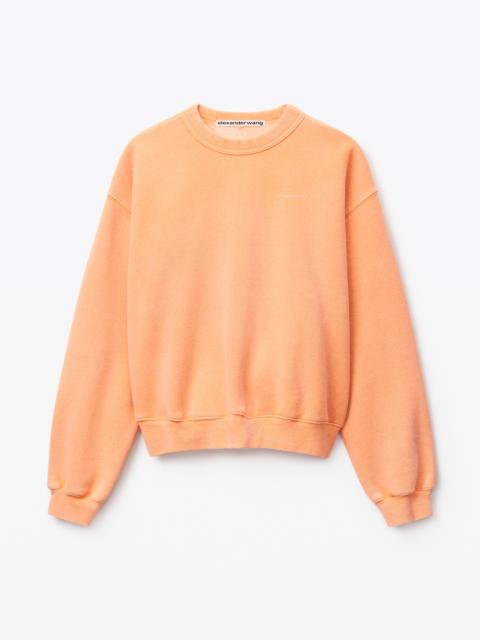 Alexander Wang CREWNECK IN DENSE FLEECE