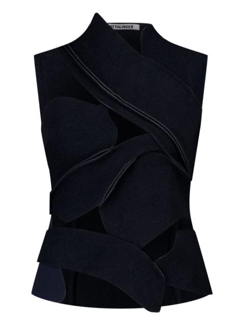 OTTOLINGER cut-out felted top