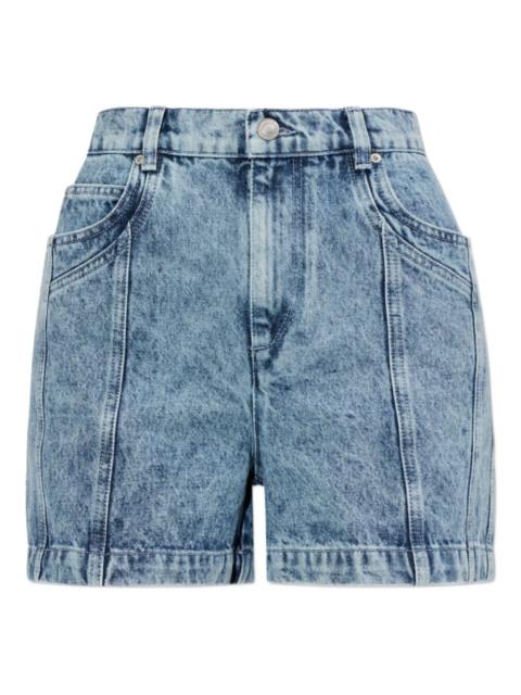 Isabel Marant Étoile Joely denim panelled shorts