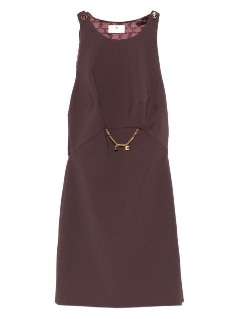 ELISABETTA FRANCHI chain-embellished sleeveless dress