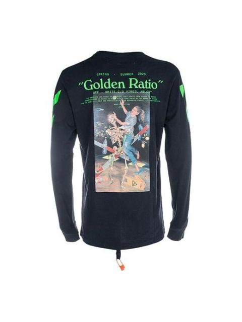 Off-White Off-White Printing Round Neck Long Sleeves Version Black OMAB001R201850141088