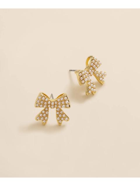 Brooks Brothers Faux-Pearl Bow Stud Earrings