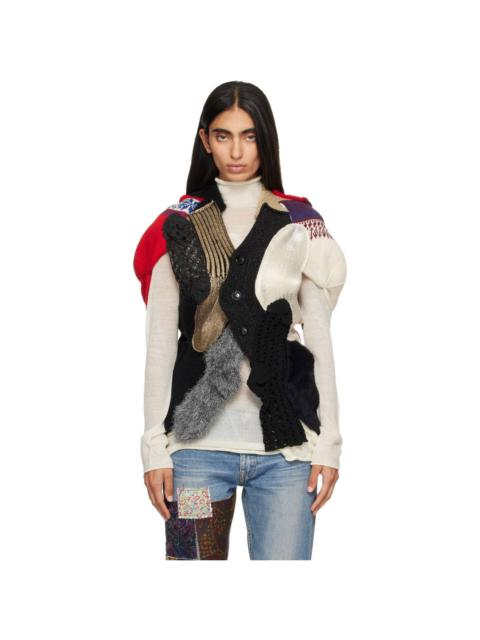 Junya Watanabe Multicolor Patchwork Cardigan