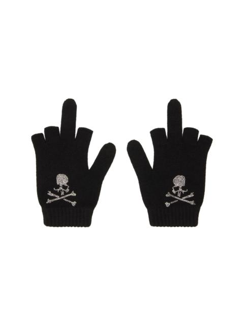 mastermind JAPAN Black Open Fingered Gloves