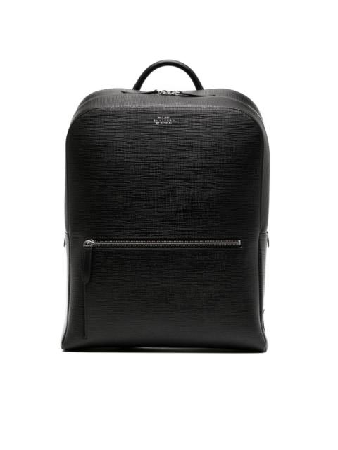 grained-calf leather backpack