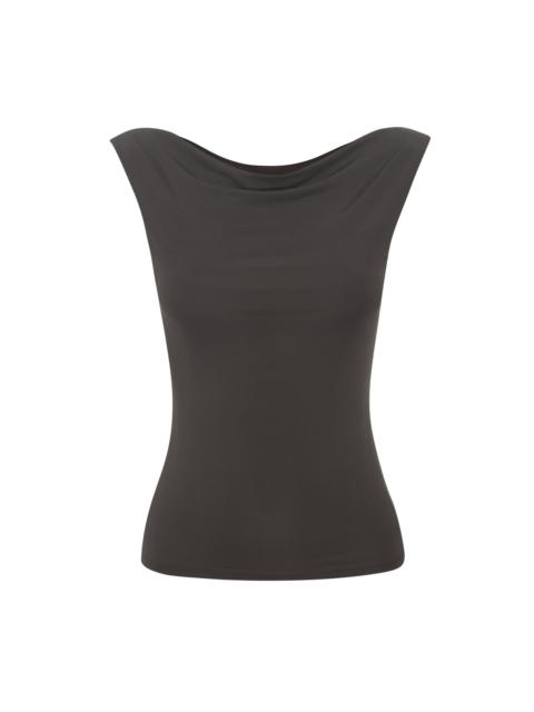 miaou LANI TOP - SLATE VEGAN SILK