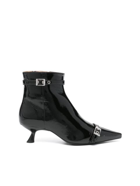 GANNI ankle length pointed toe boots