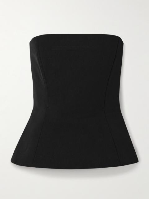 Jean Paul Gaultier Strapless Paneled Twill Bustier Top