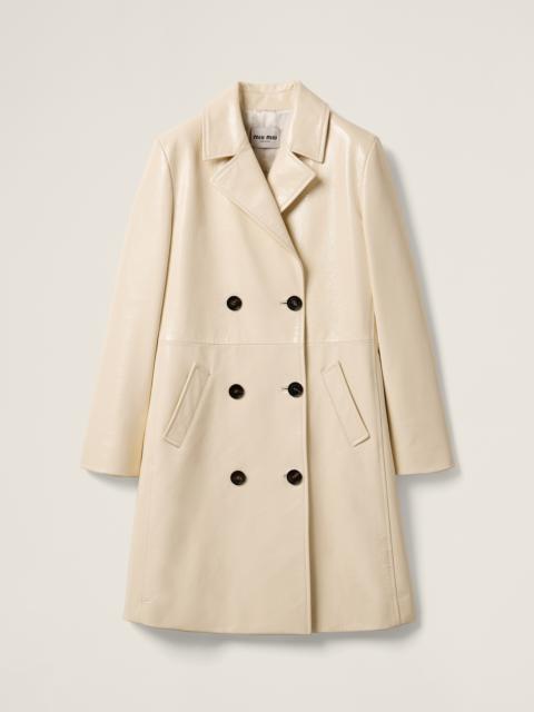 Miu Miu Double-breasted naplak coat