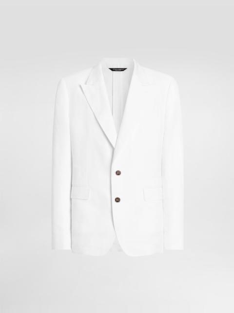 Dolce & Gabbana Sicilia light single-breasted linen jacket