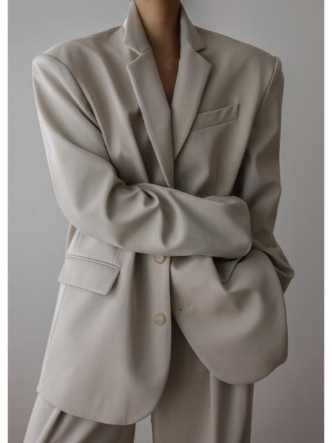 The Frankie Shop Tansy Oversized Blazer - Beige