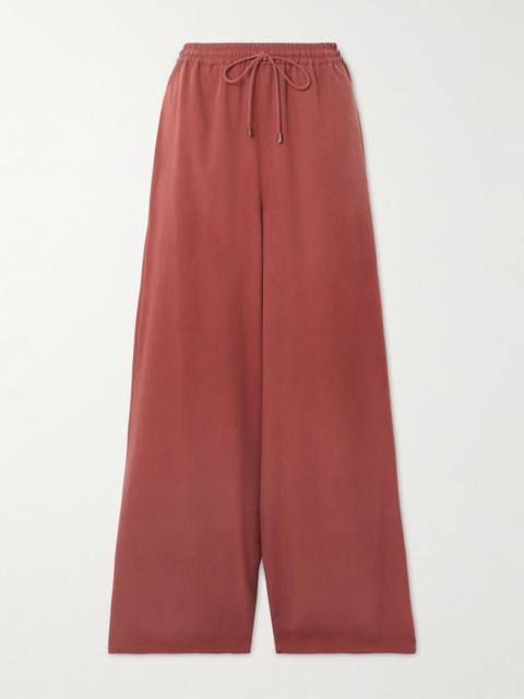 Max Mara Genero silk pants Red