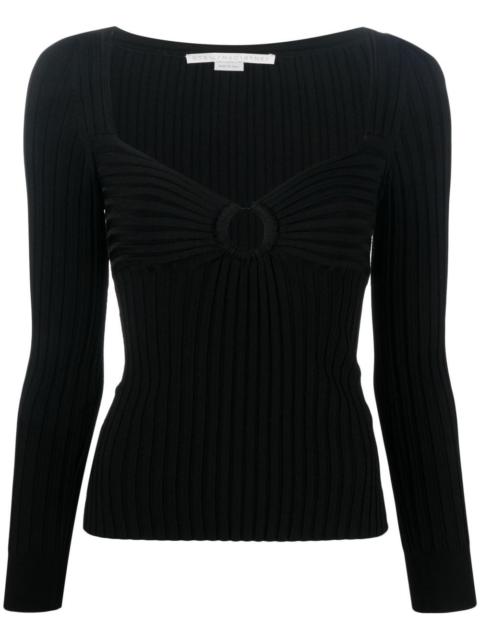 Stella McCartney cut-out ribbed jumper