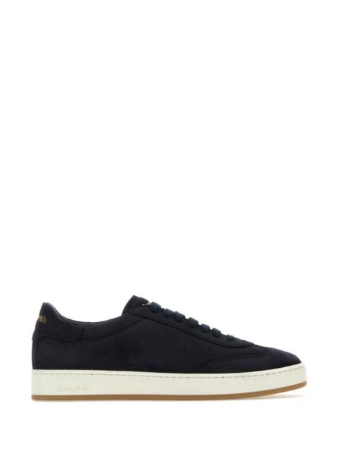 Midnight blue suede sneakers