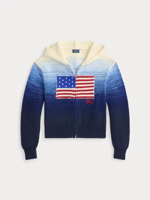 Polo Ralph Lauren Flag Ombré Cotton Zip Hoodie
