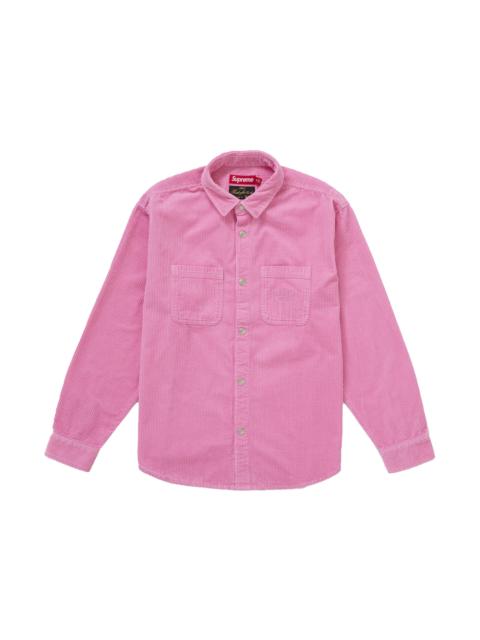 Supreme Supreme Wide Wale Corduroy Snap Shirt (FW25) Pink