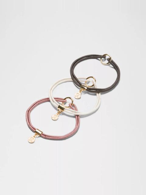 lululemon Logo Bead Hair Ties *3 Pack